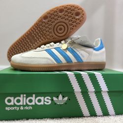 Adidas samba sporty and rich Beige Blue 