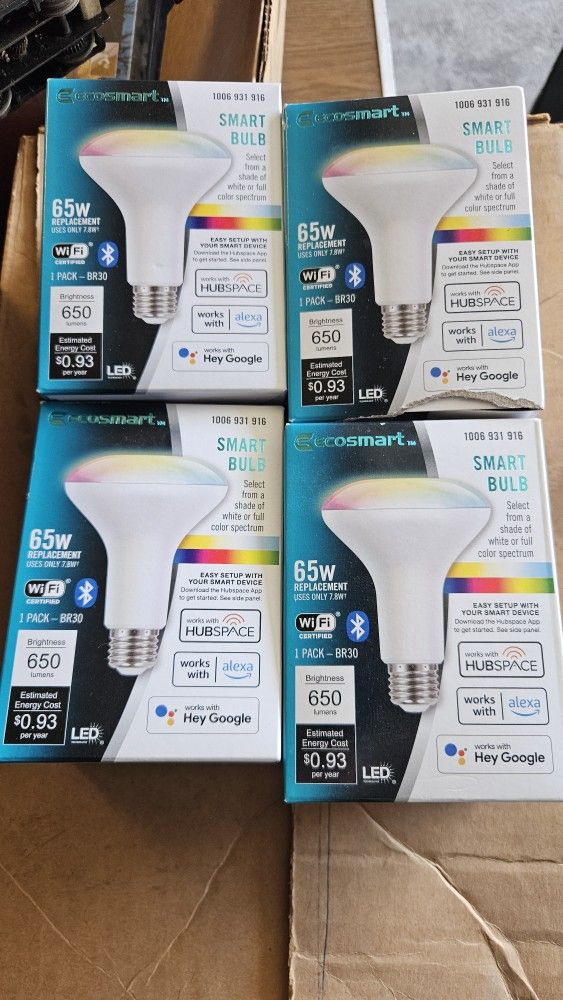 4 @ 65 Watt Smat Bulbs 20 For 4