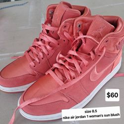 Womens nike air jordans SOH sun blush size 8.5