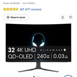 Alienware AW3225QF - 32” 4K 240hz QD-OLED Monitor