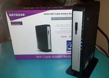 Netgear Gateway Modem-Router N450 - Xfinity Approved & Compatible