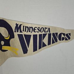 Vintage 1970's Felt Minnesota Vikings NFL Pennant