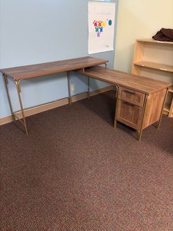 Practically New - L shaped Office Desk