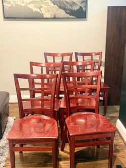 Table and 6 chairs