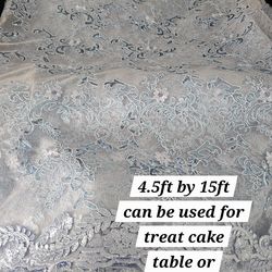 Baby blue table overlays