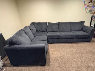Dark Gray Fabric Sectional Sofa $350obo