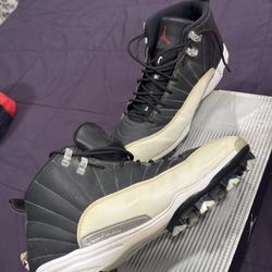 Nike Air Jordan 12 Retro Cleats “Taxi” Size 10 (625219-001)