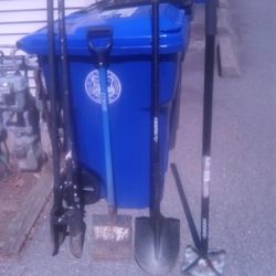 Post Hole Digger, Shovel, Tamper and Roofing Stripper 
