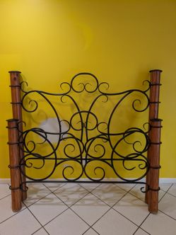 Queen size Spanish style bed frame