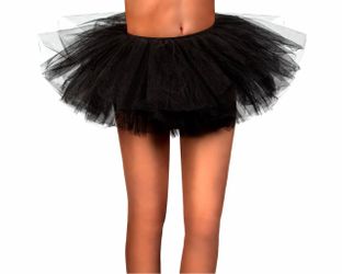Women Black Tutu Skirt Costume for Adult Halloween