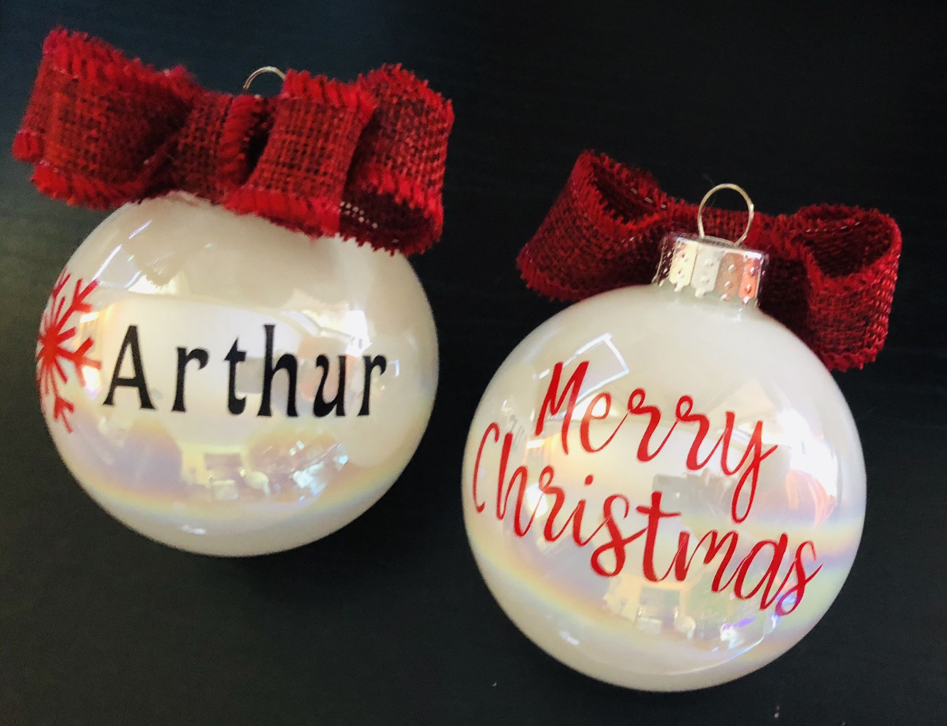 Personalized ornaments Christmas
