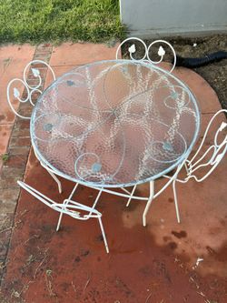 Vintage Outdoor Table And Chairs
