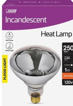 🔥 Dimmable 120V Infrared Heat Lamp – Clear Reflector E26 Base 🔥
