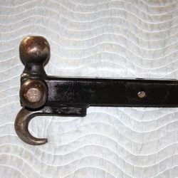 Trailer Towing Hitch Steel Tri-Ball Mount with Hook