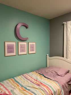 Pottery barn kids rainbow strip duvet twin
