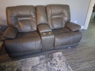 Ashley leather loveseat