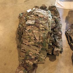 Multicam Uniform, Caps, Combat Shirts