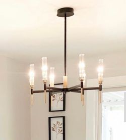 MOVING SALE! Maxim Flambeau 6 Light Medium Chandelier