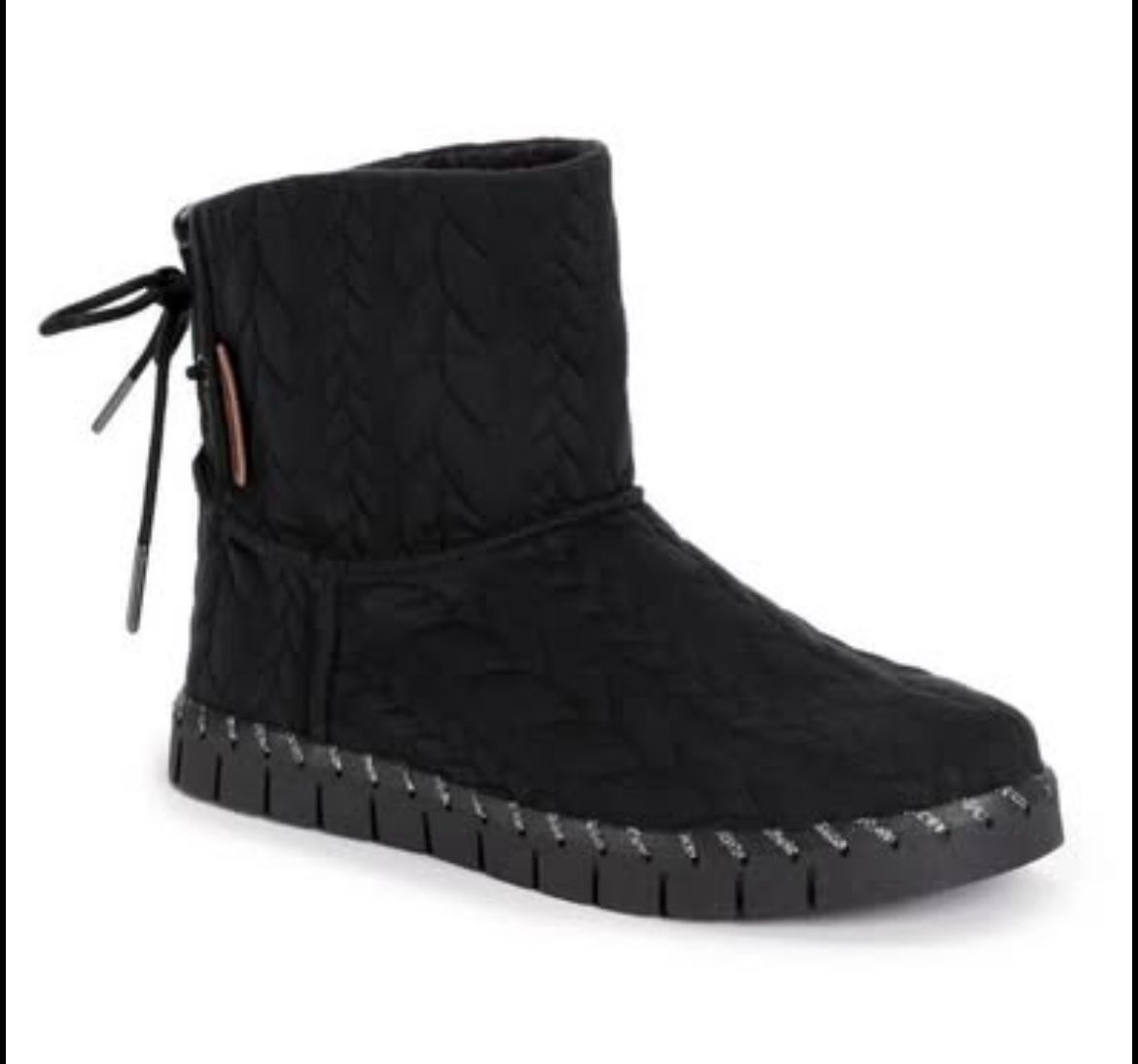 Women’s Size 8 Muk Luks Flexi-Hoboken Boots, Black, NEW.