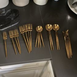 Gold Flatware