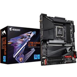 Open Box GIGABYTE Z790 AORUS Elite AX (LGA 1700/ Intel Z790/ ATX/ DDR5/ Quad M.2/ PCle 5.0/ USB 3.2 Gen2X2 Type-C/Intel WiFi 6E/ 2.5GbE LAN/Q-Flash Pl