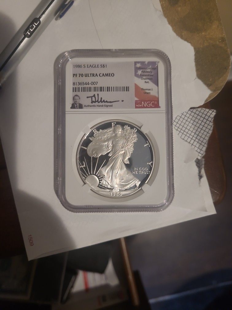PF 70 ULTRA CAMEO 1986S EAGLE S $1
