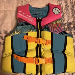 Girls Life jacket  ( 55-88 Lbs )