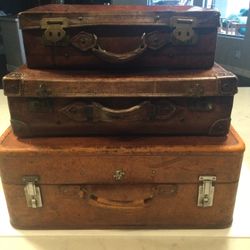 Antique Leather Suitcases