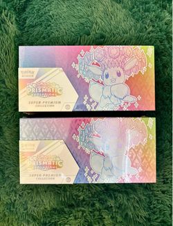 2 Pokemon Scarlet Violet Prismatic Evolution ETB Super Premium Collection (UPC)