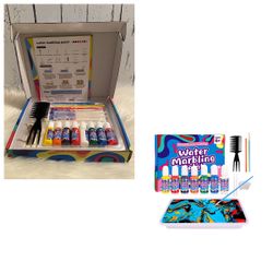Water Marbling Paint Art Kit for Kids-8 Colors,Creative Arts and Crafts Kits for Kids Ages 4-6 6-8 8-12,Best Gift for Girls Boys and Kids