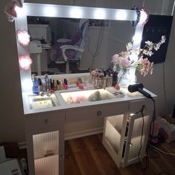 Vanity Mirror Desk