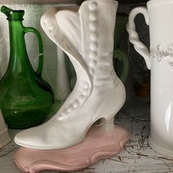 Vintage Shabby Boot 10 1/2” Inches High
