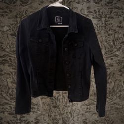 Boom Boom Jeans Denim Jacket Black Size Large Women’s