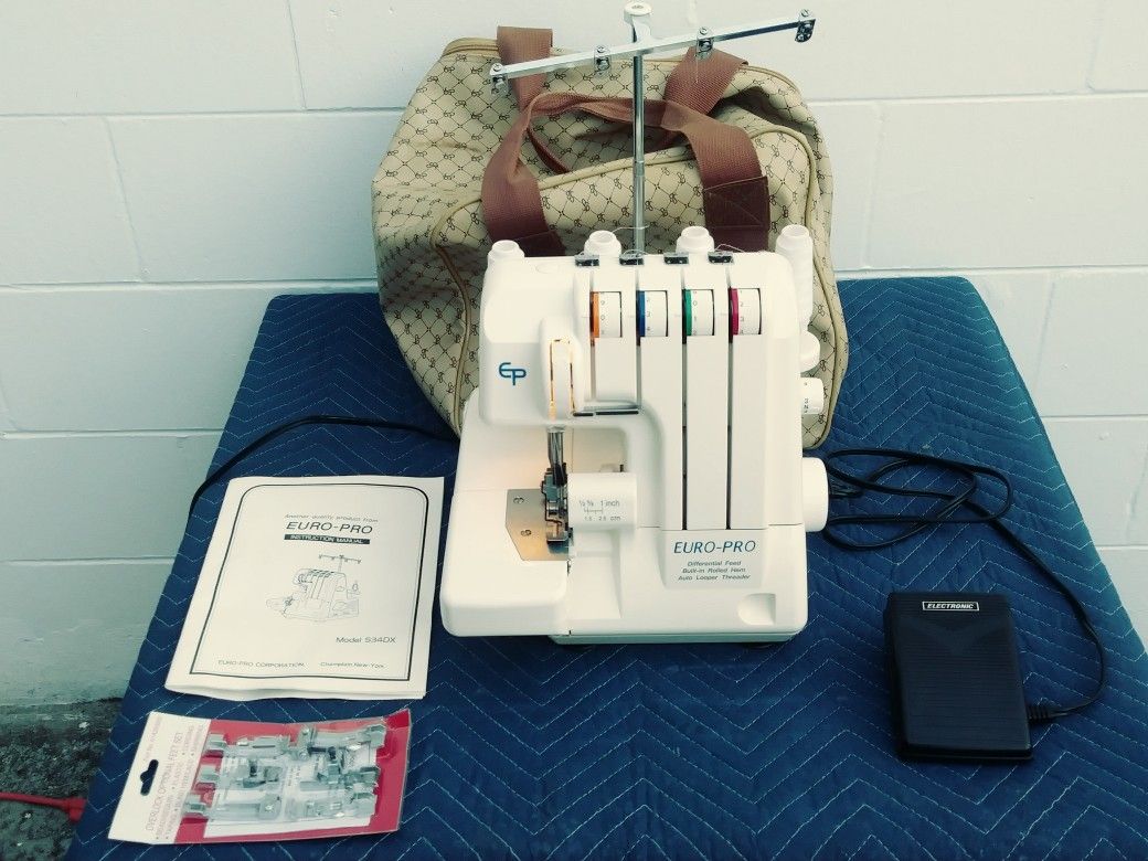 EURO PRO 534DX SERGER SEWING MACHINE