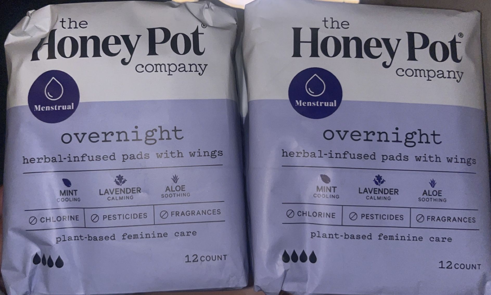 Honeypot Company Overnight Pads 12 Count