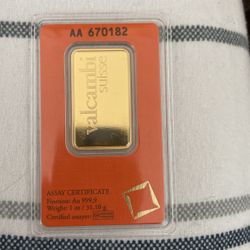 Vendo 1oz De Oro Valcambi Certificada