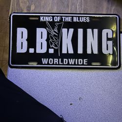 BB King License Plate 