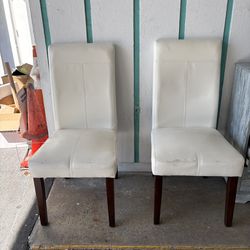 FREE white dining room chairs