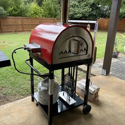 Gas And Wood Fire Pizza Oven