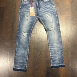 Blue Denim Slim Fit Jeans