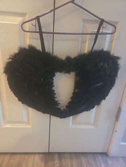 Black feather wings