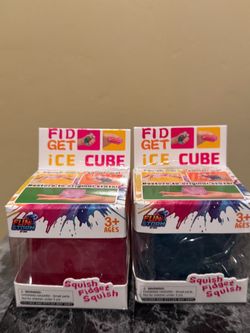 Fun Storm Fidget Ice Cube  Marble 2.4-Inch Squeeze Toy