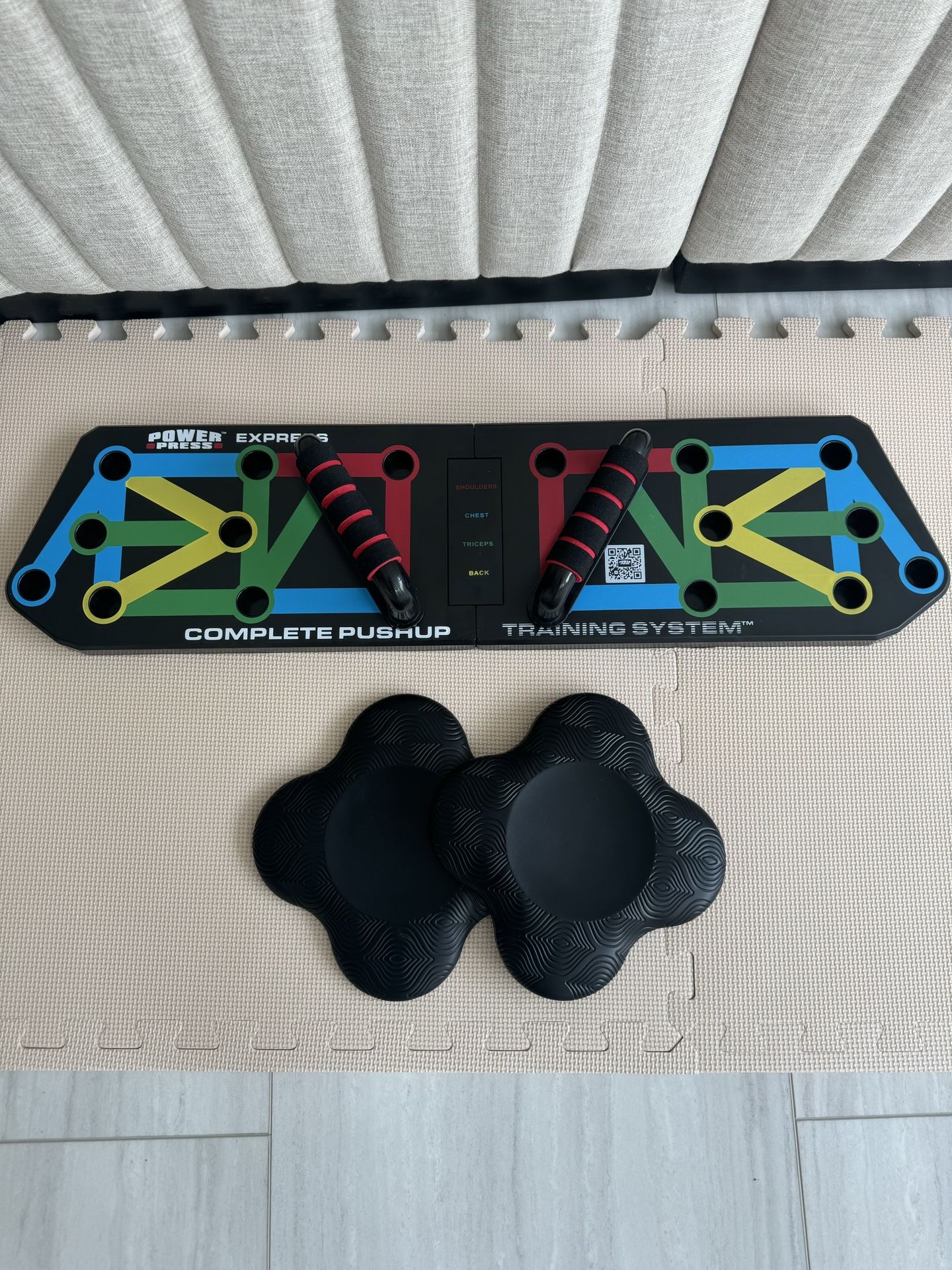 Power Press Express Upper Body Targeted Muscle Groups Perfect Push-Up Form Workout Exercise Board