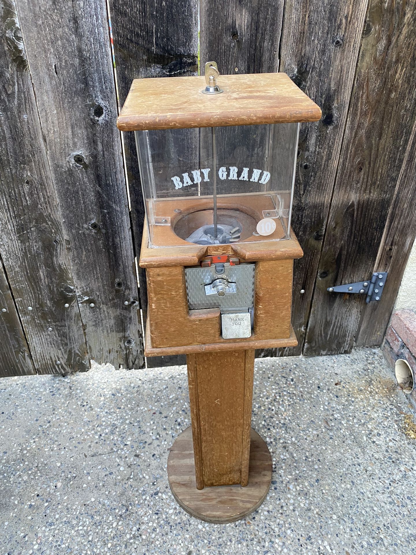 Vintage Baby Grand Gum ball Machine
