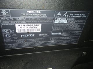 Toshiba 50L5200U 50-Inch 1080p 120Hz/NON WORKING LED TV