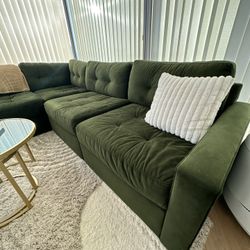 Green Velvet Couch