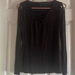 Black Long Sleeves Top Size XS