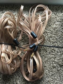 Monster Audio cable with one end Gold banana connectors