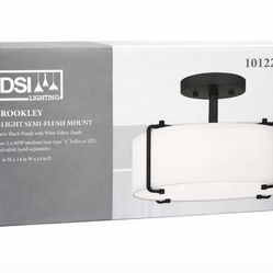 14 In. DSI Lighting Brookley Indoor Flush Mount Ceiling Light