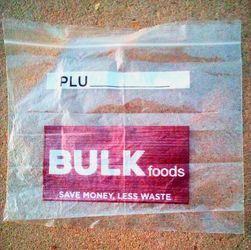 10"x8" Food Storage Bags w/Zip Seal and Label